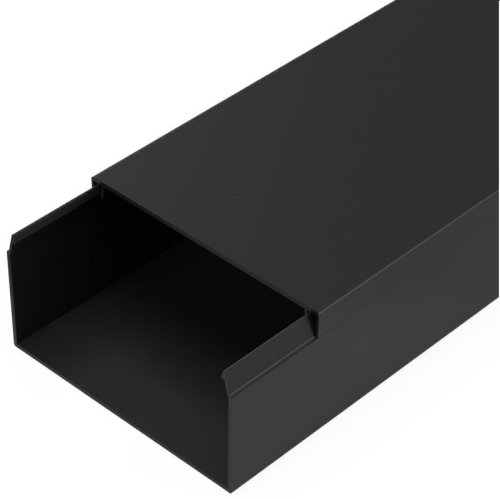 Кабель-канал Промрукав 80x40мм (2000мм) черный (уп. 12м.) картинка